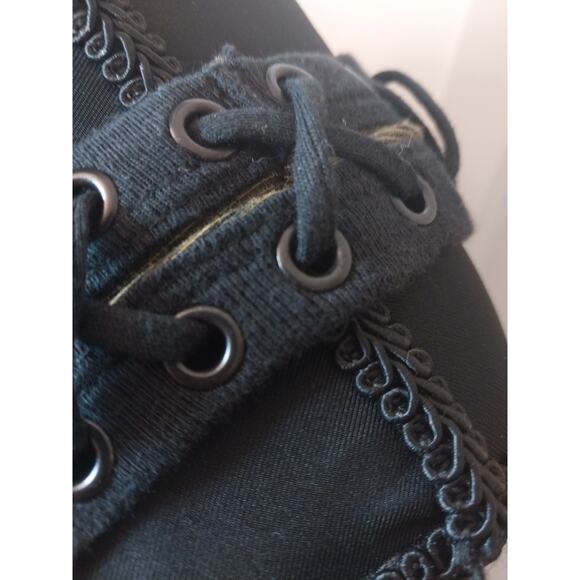 Affliction Vintage Graphic "Dead Or Alive" Lace-Up Dress. L - Picture 9 of 15